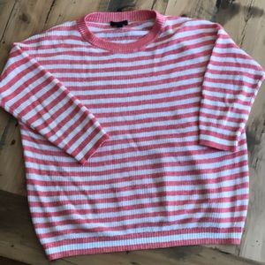 NWOT J.Crew Linen and Cotton Striped Sweater-Med